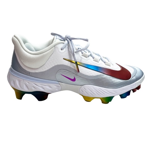 NWOT Nike Alpha Huarache Elite 4 Low MCS Baseball Cleats Rainbow Men’s Size 11 main image 4